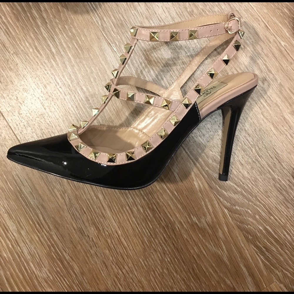 Valentino gold stud sandals